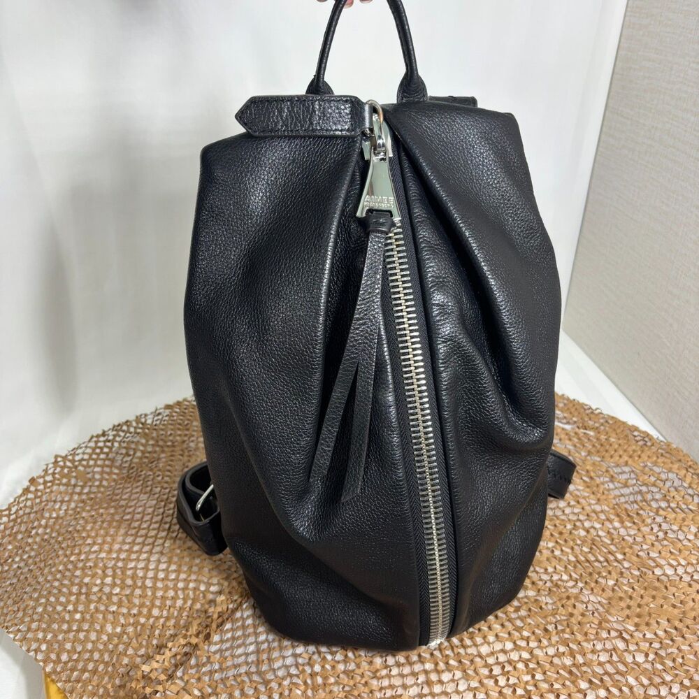 Aimee Kestenberg Tamitha Backpack | Black Leather-Silver Hardware | Retail $228
